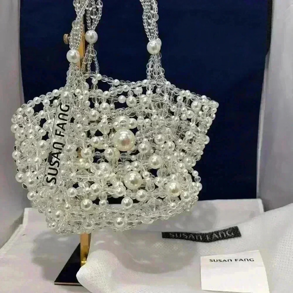 New Susan Fang BUBBLE WEAVE BASKET PEARL Bag - Picture 5 of 10